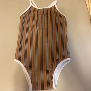 2T Burberry bathing suit. Only worn one time, in perfect condition!
